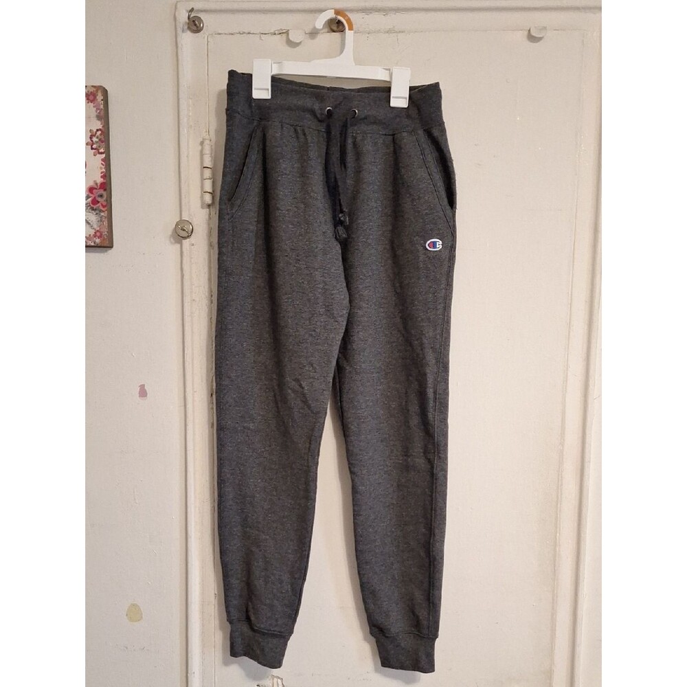 Champion Dark Gray Jogger Pants with Logo